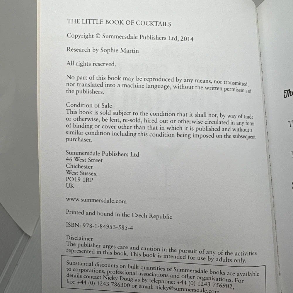 The Little Book of Cocktails and The Little Book of Hangovers‎ Set 21st Birthday